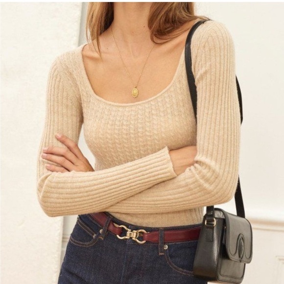 Rouje Angelique Sweater in Beige FR Size 34 (US 2)